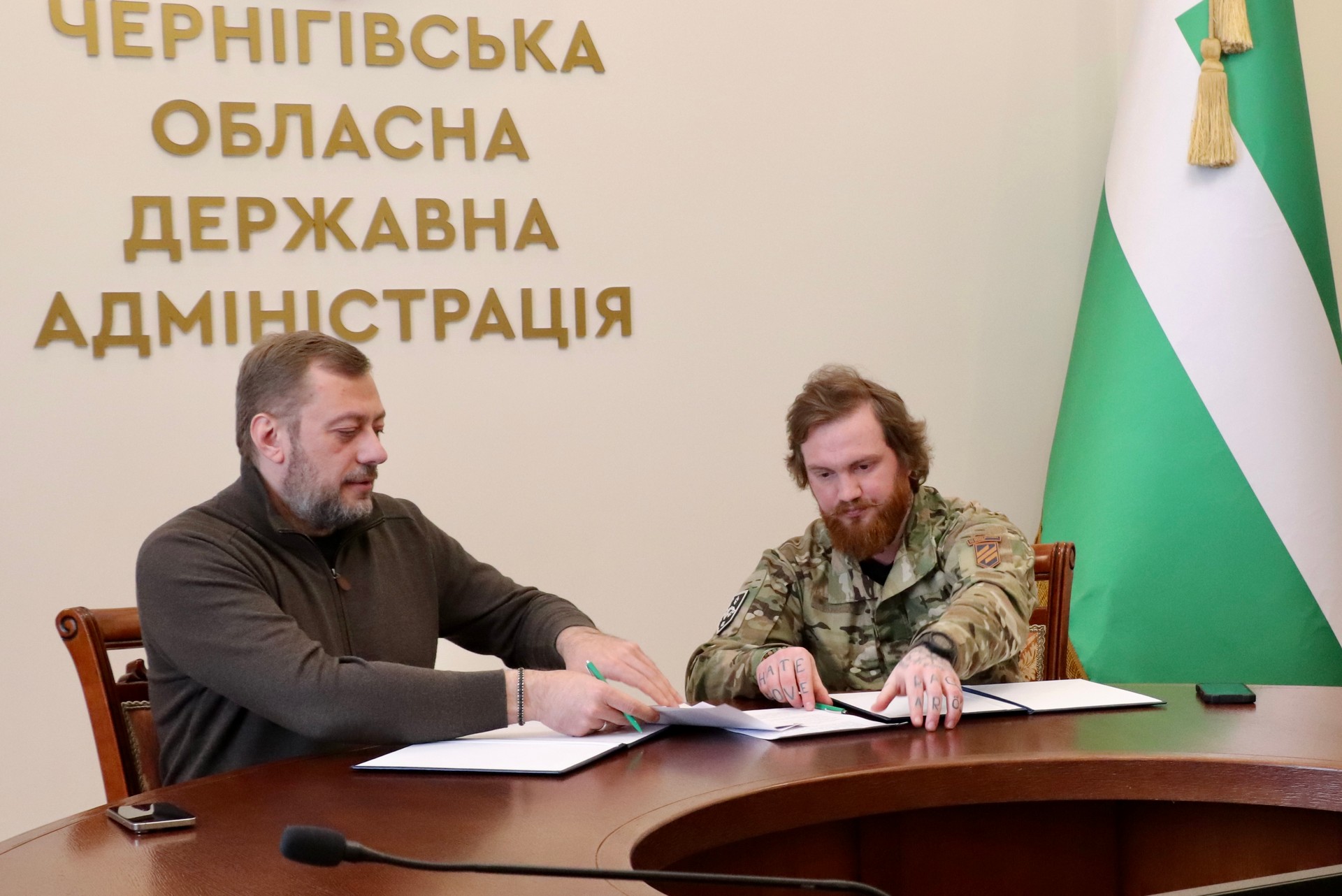 Чернігівська ОВА і «Ветеранський корпус» співпрацюватимуть у напрямі політики героїв